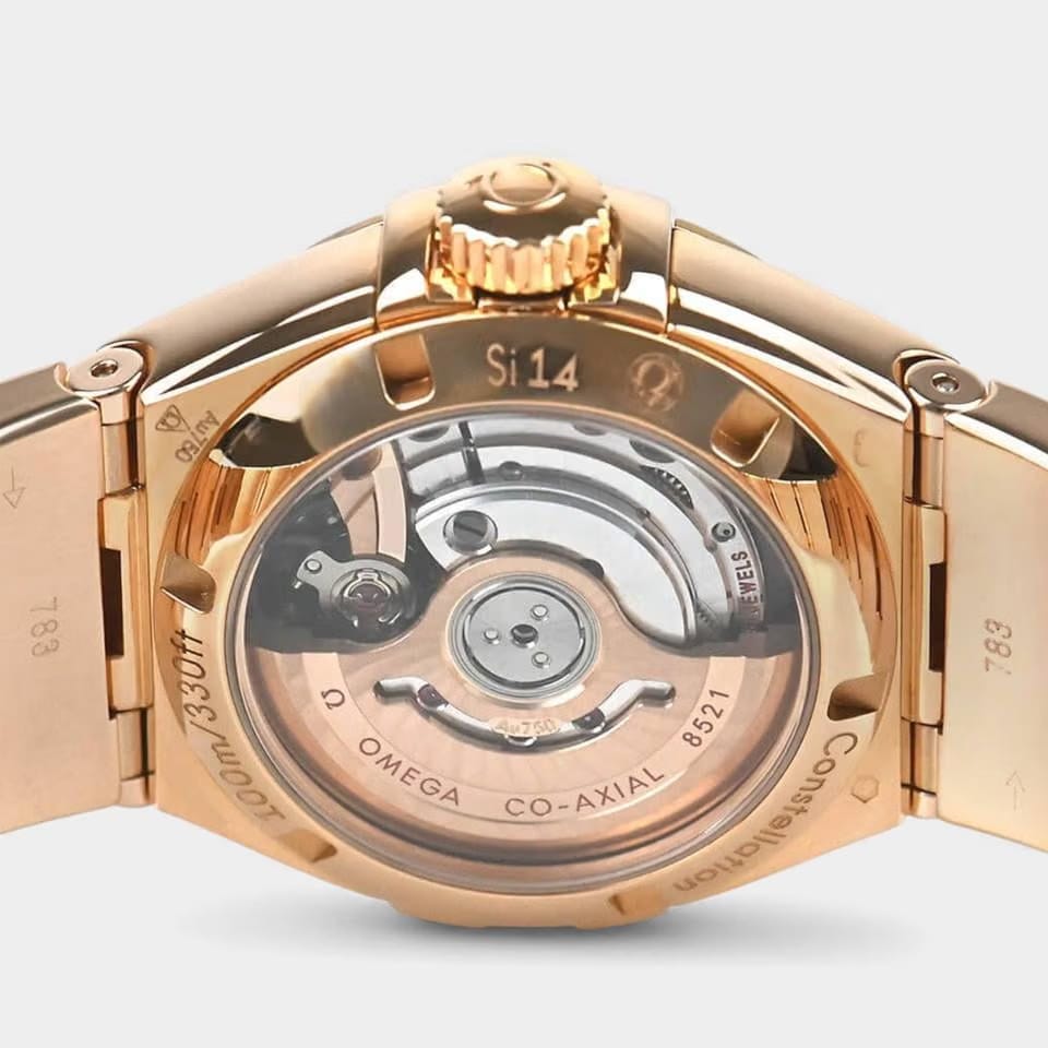Omega Constellation Ladies Diamonds / Rose gold / 27 mm / 123.55.27.20.55.003