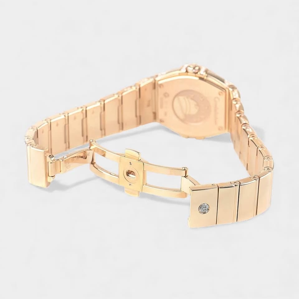 Omega Constellation Quartz Diamonds / Red gold / 27 mm / 123.55.27.60.55.011