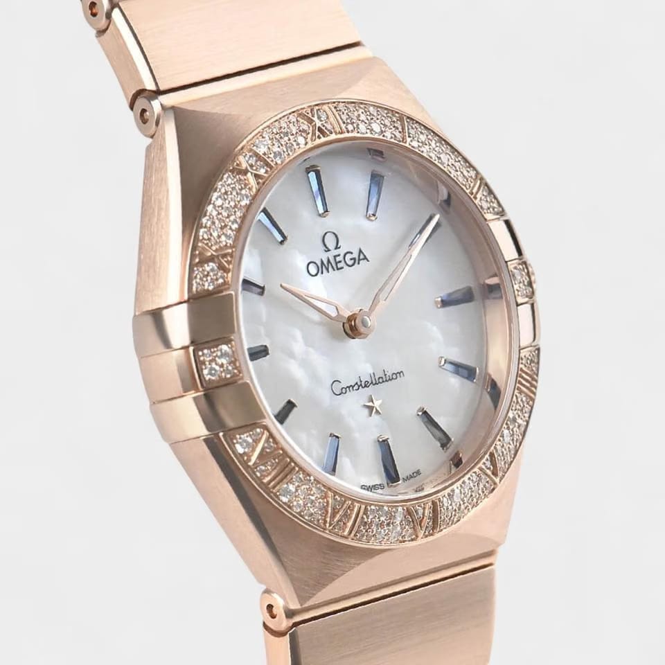Omega Constellation Quartz Diamonds / Rose gold / 28 mm / 131.55.28.60.55.007
