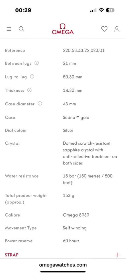 Omega Seamaster Aqua Terra150m Master Chronometer Gmt March 2025 new full box and warranty