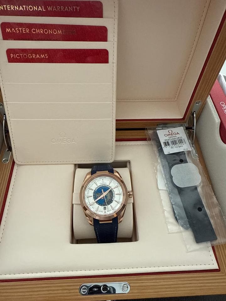 Omega Seamaster Aqua Terra150m Master Chronometer Gmt March 2025 new full box and warranty