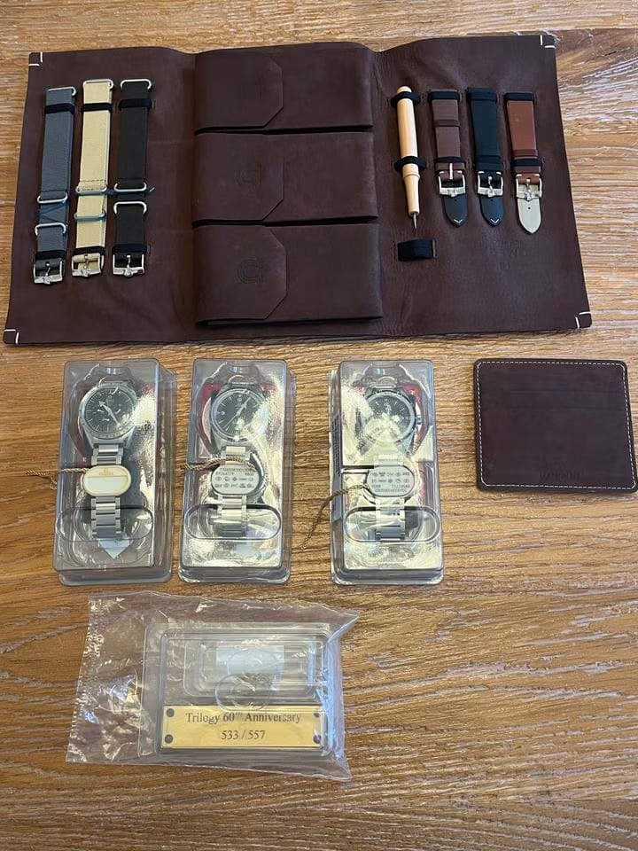 Omega Speedmaster Trilogy set 1957 ongedragen