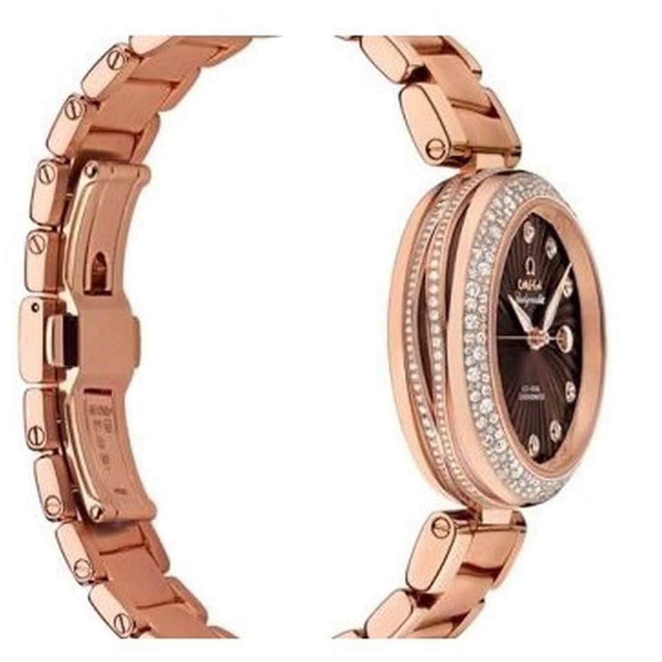 Omega De Ville Ladymatic18k Rose Gold Auto Watch 425.65.34.20.63.002