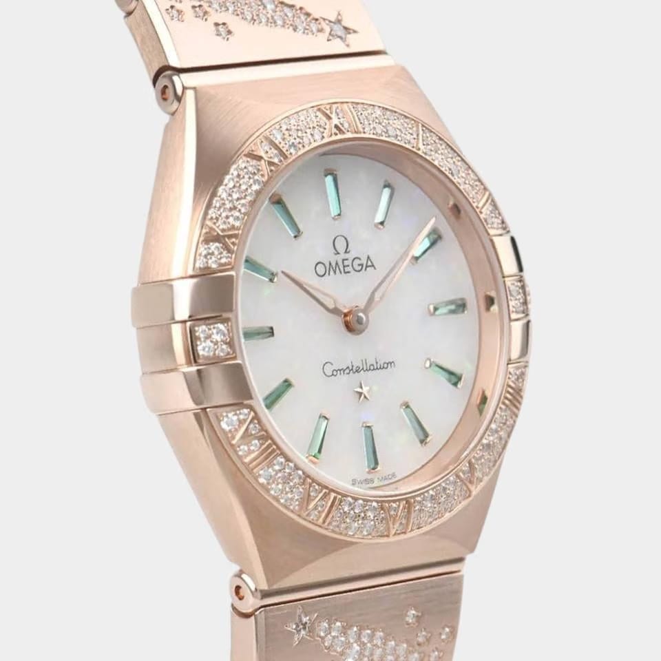 Omega Constellation Diamond&Emerald / Rose gold / 28 mm / 131.55.28.60.99.004