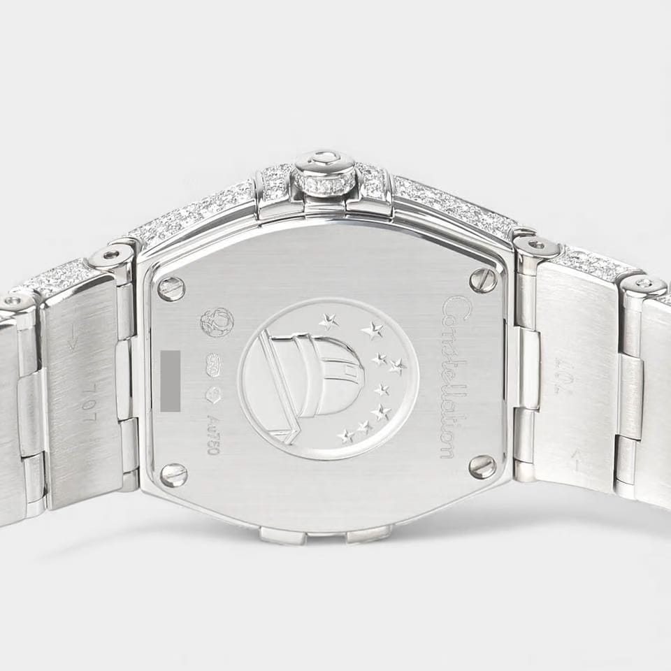 Omega Constellation Quartz Diamonds / White gold / 24 mm / 123.55.24.60.55.010