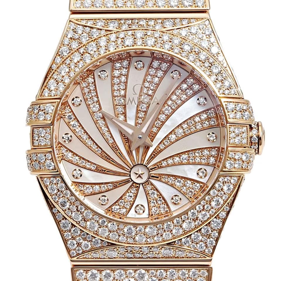 Omega Constellation Quartz123.55.27.60.55.009 Quartz Red Gold New