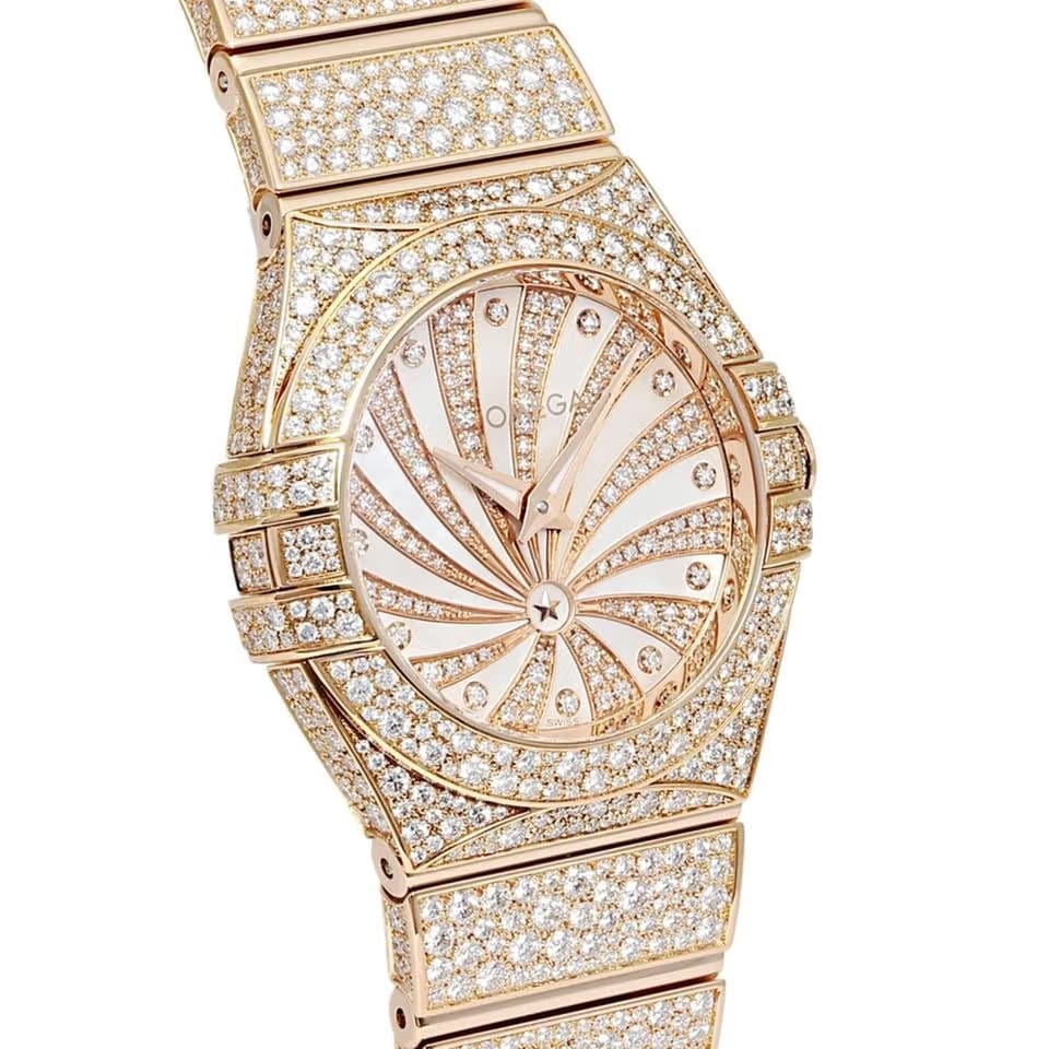 Omega Constellation Quartz123.55.27.60.55.009 Quartz Red Gold New