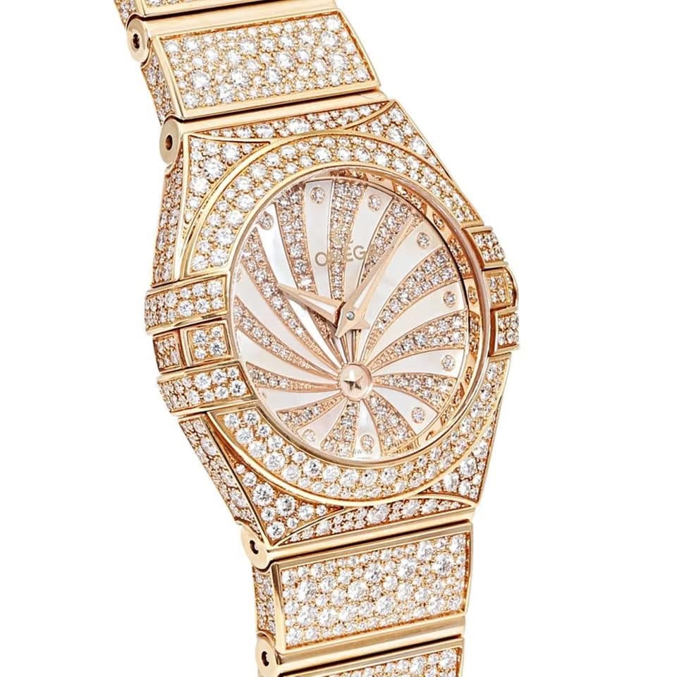 Omega Constellation Quartz123.55.24.60.55.009 Quartz Red Gold New