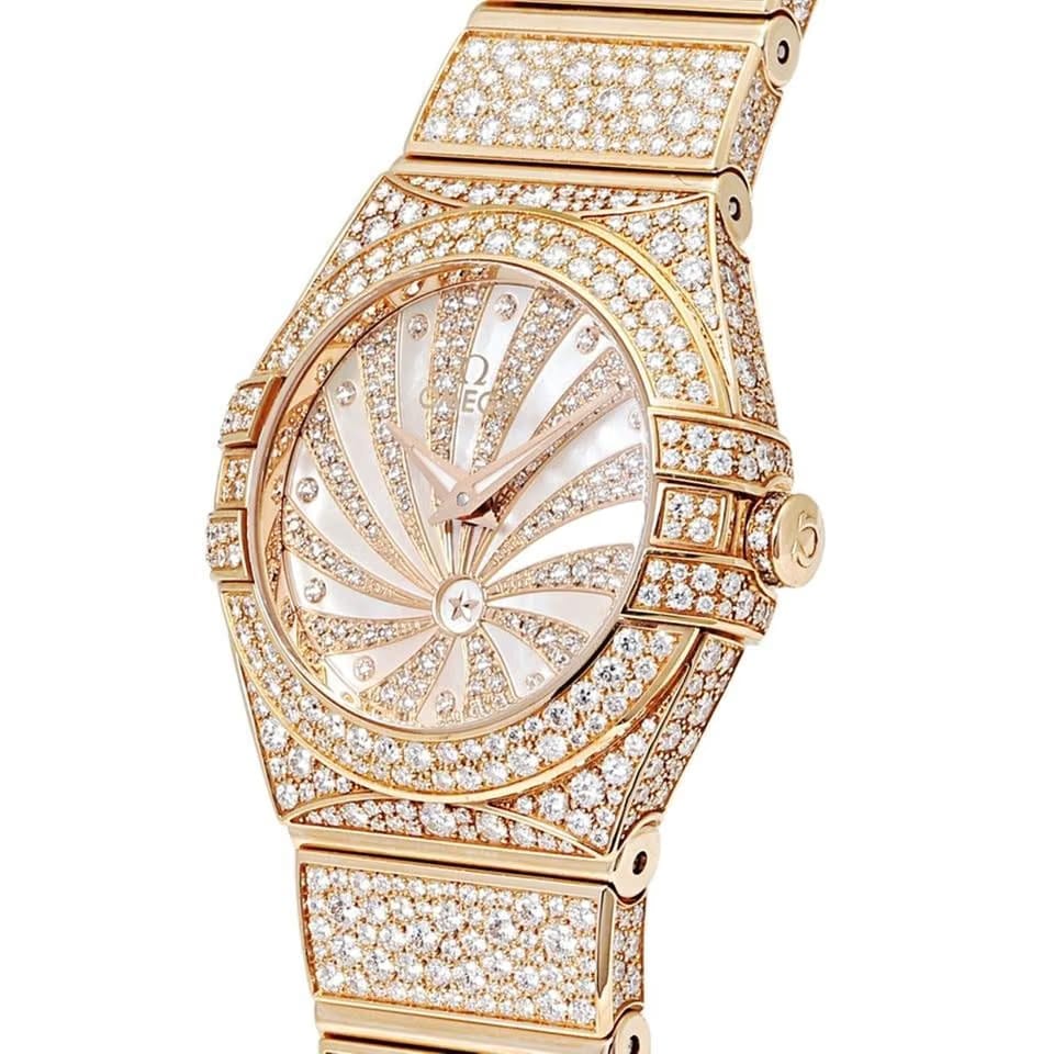 Omega Constellation Quartz123.55.24.60.55.009 Quartz Red Gold New