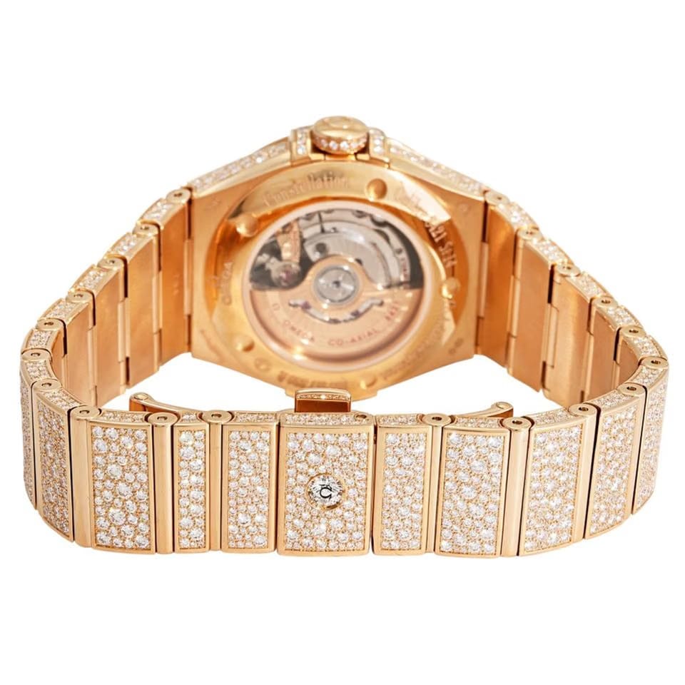 Omega Constellation Ladies123.55.31.20.55.006 Automatic Red Gold New