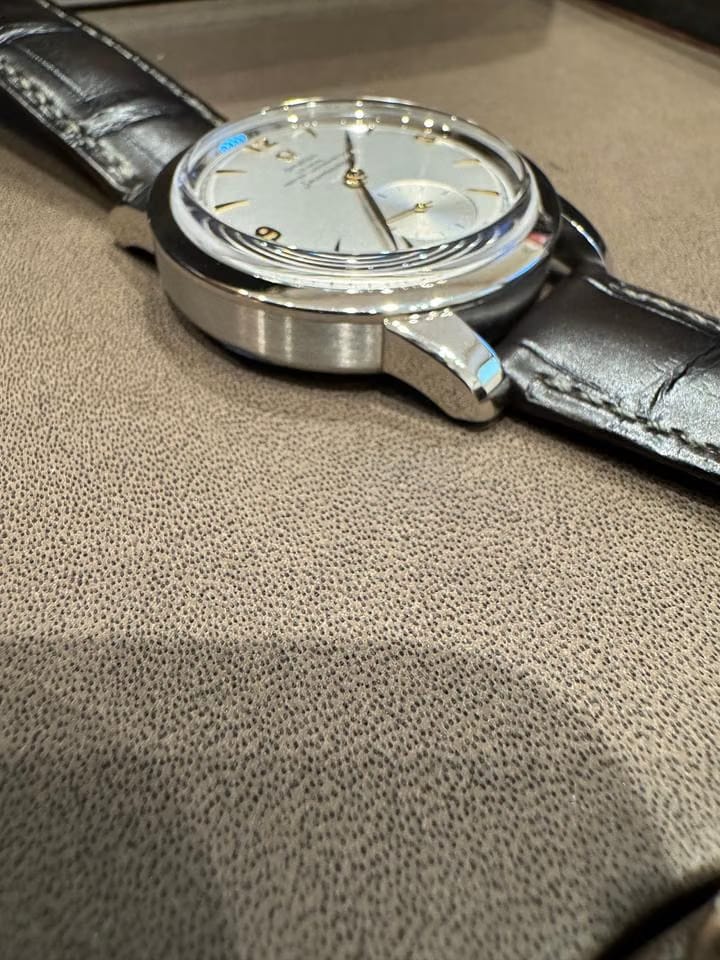 Omega Seamaster 1948 Platinum 38 mm platinum on leather strap Limited Edition timepiece