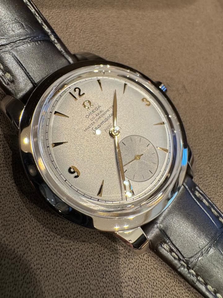 Omega Seamaster 1948 Platinum 38 mm platinum on leather strap Limited Edition timepiece