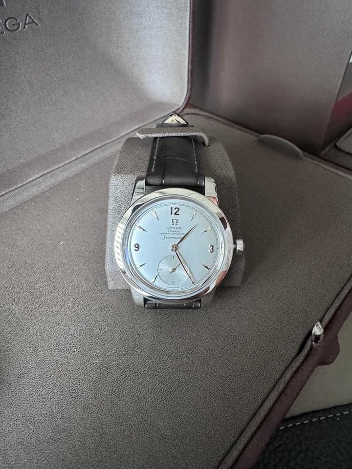 Omega Seamaster 1948 Platinum 38 mm platinum on leather strap Limited Edition timepiece