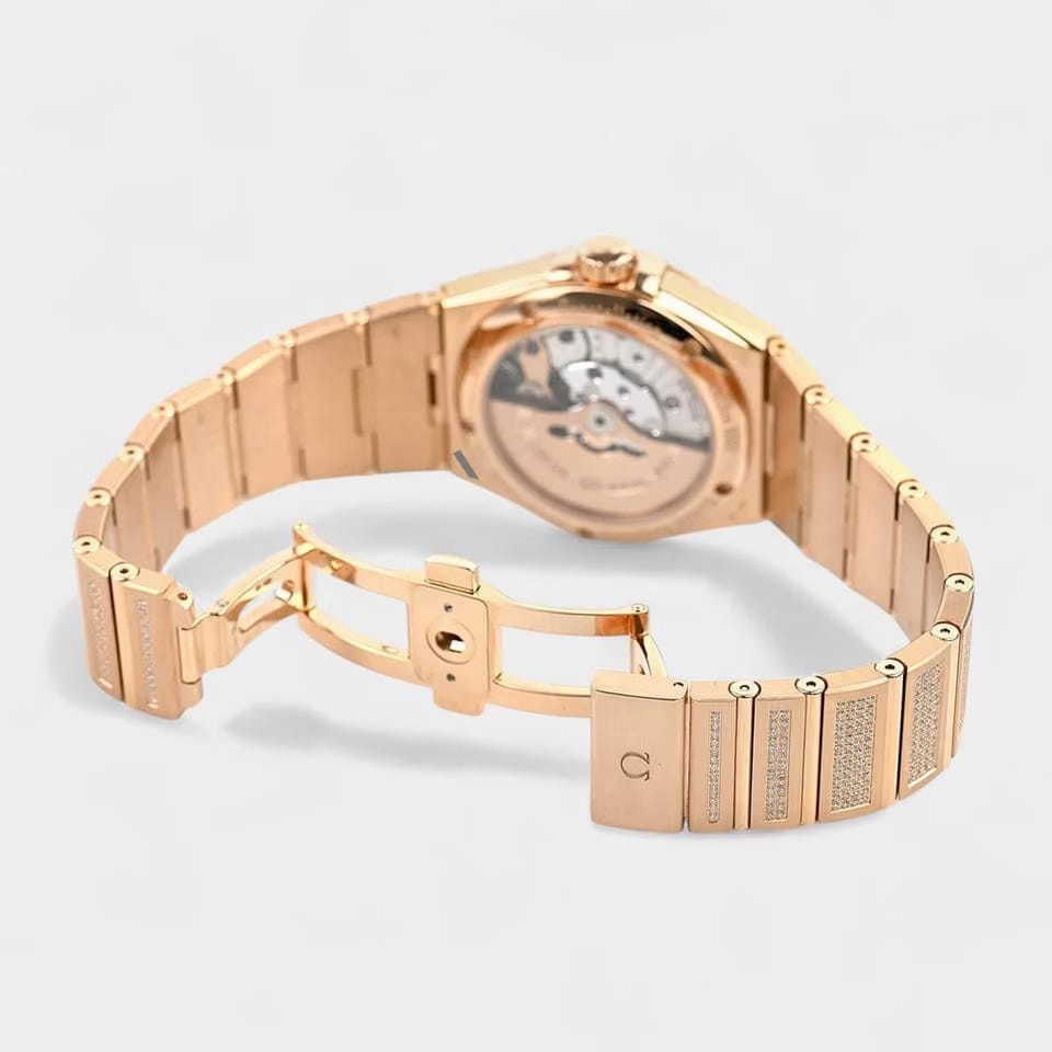 Omega Constellation Men Chronometer / Diamond / Red gold / 38mm Box&Papers 123.55.38.21.52.005