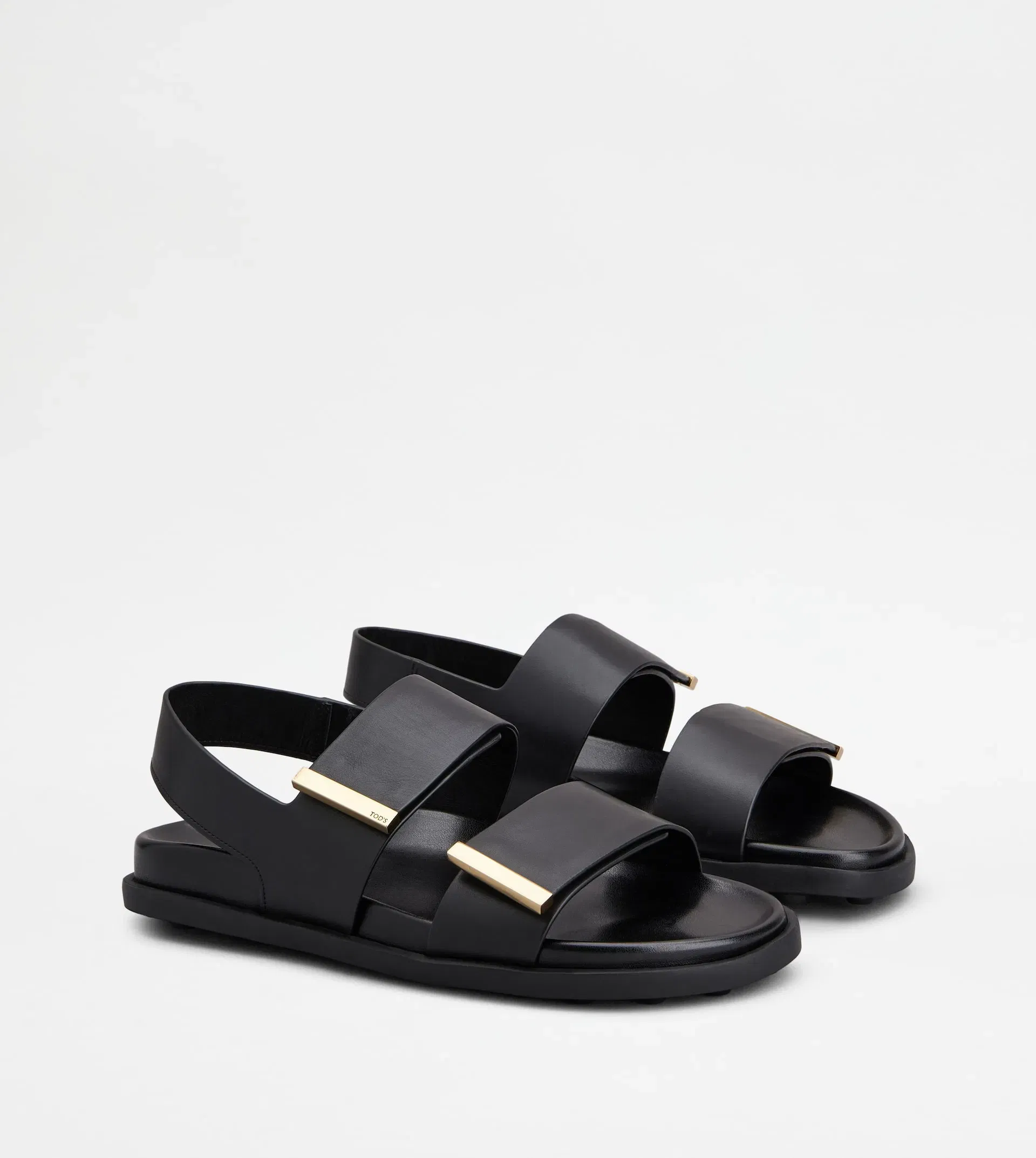 Tod's Sandals in Leather BLACK
