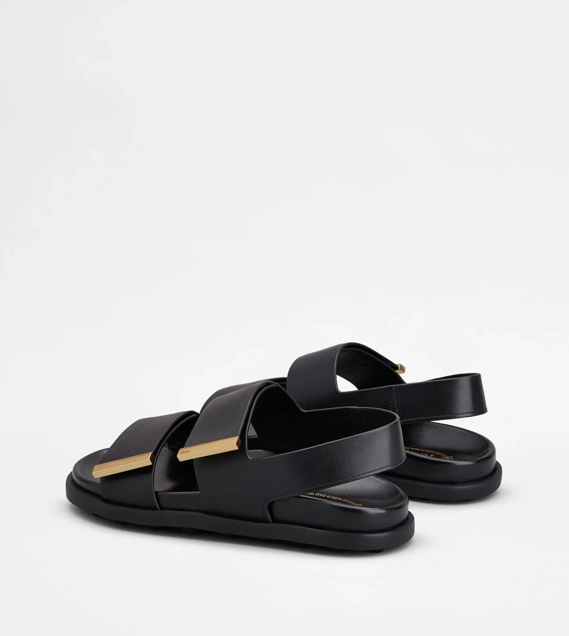 Tod's Sandals in Leather BLACK
