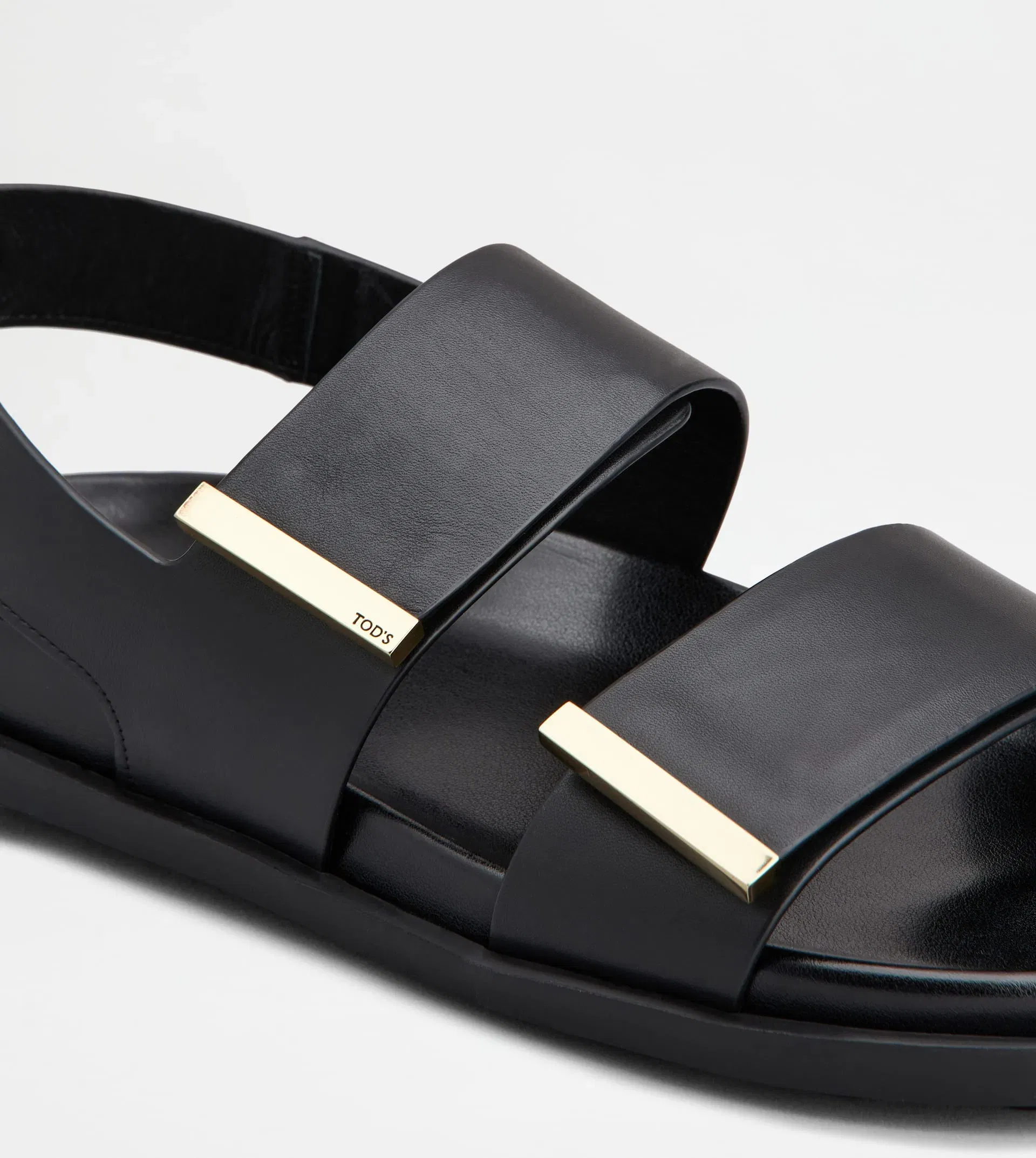 Tod's Sandals in Leather BLACK