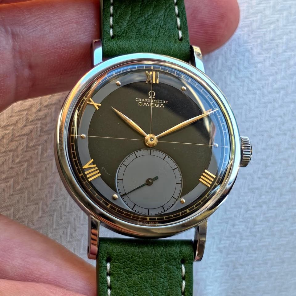 Omega Jumbo CK2366 Kal 30 T2 RG Military Chronomètre 1944 Black Dial RARE WWW DIRTY DOZEN