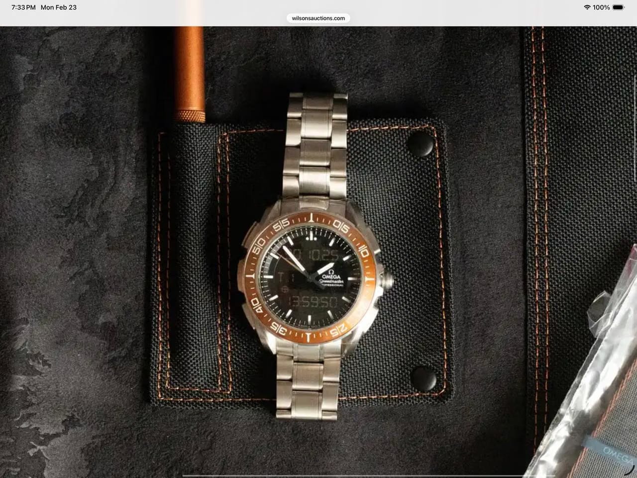 Omega319.90.45.79.01.003 Original box and papers