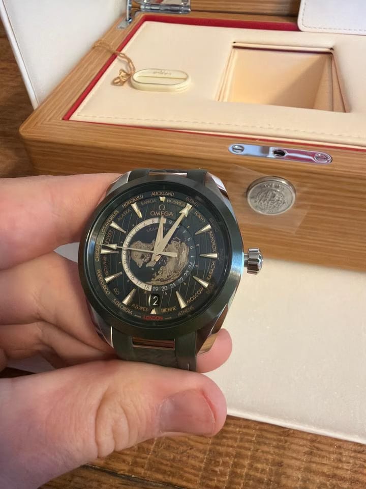 Omega Terra 150m Co‑axial Master Chronometer Aqua Omega Aqua Terra Worldtimer