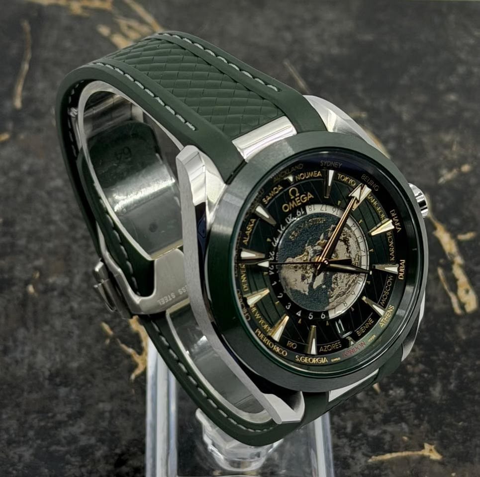 Omega New 2026 - Seamaster Aqua Terra 150 M 43 mm - Worldtimer - Green