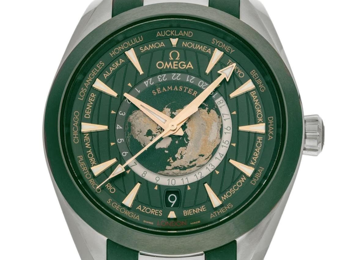 Omega Seamaster Aqua Terra Worldtimer Ref.220.32.43.22.10.001 2024 Full Set Ungetragen Seamaster Aqua Terra Worldtimer Faltschließe