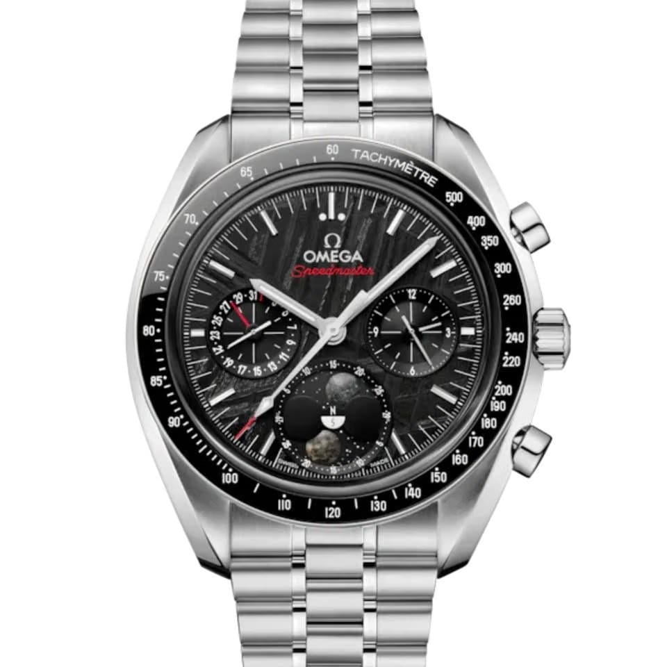 Omega Two counters Speedmaster Moonphase Co-Axial Master Chronometer Chronograph 43mm Steel on Steel - 304.30.43.52.01.001