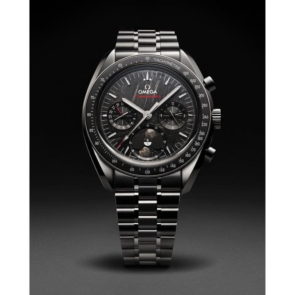 Omega Two counters Speedmaster Moonphase Co-Axial Master Chronometer Chronograph 43mm Steel on Steel - 304.30.43.52.01.001