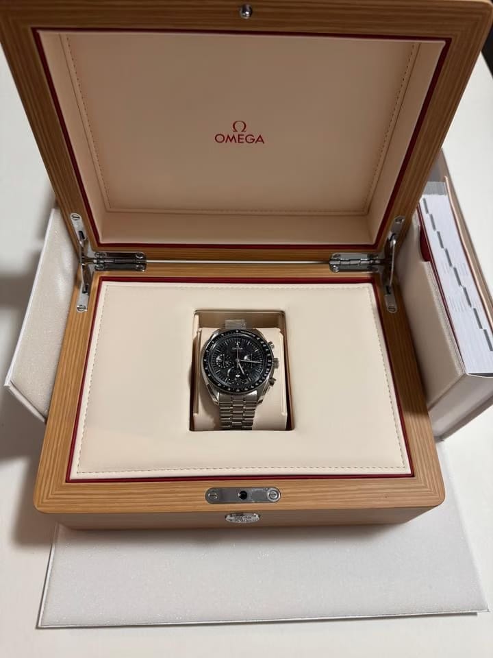 Omega Speedmaster Moonphase Limited edition dual moonphase in meteorite full papers