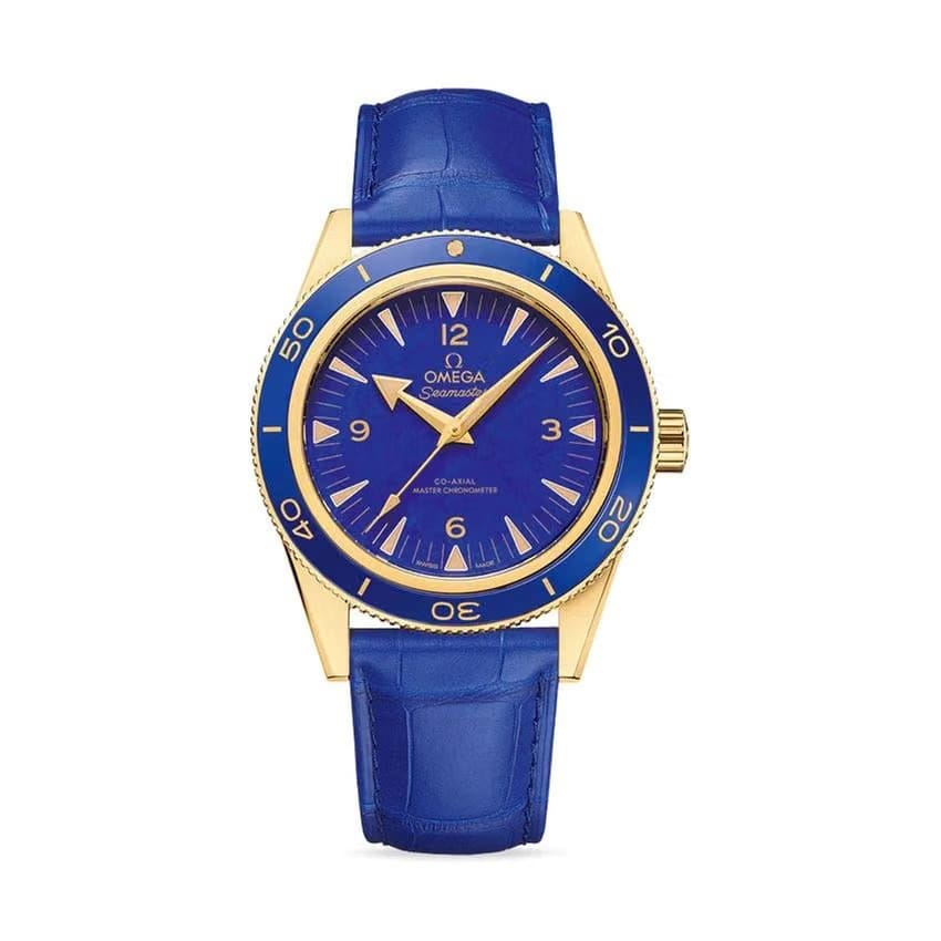 Omega300 Co-Axial Master Chronometer 41mm Lapis Lazuli Dial NEW UNWORN