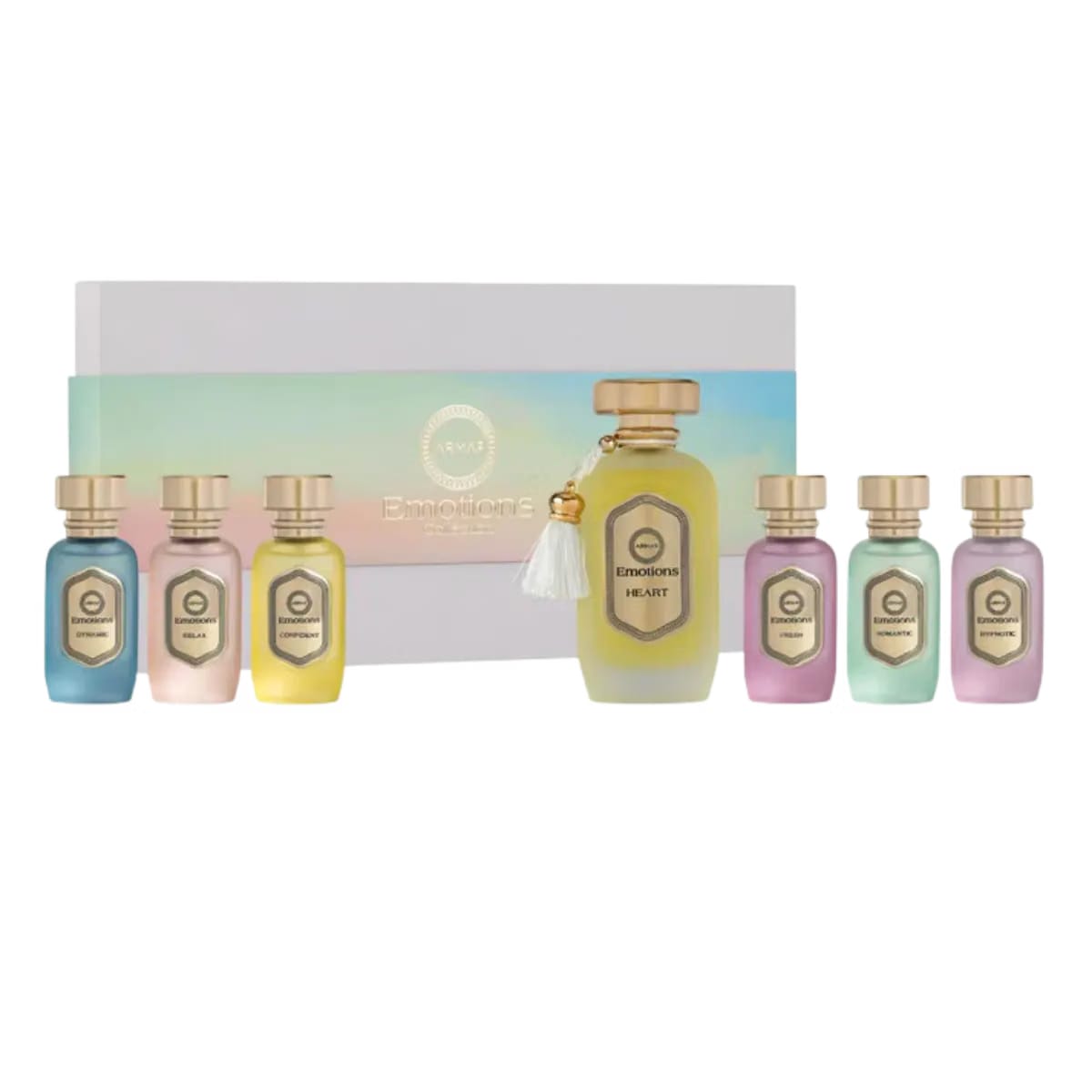 Armaf Emotions Heart Eau de Parfum Unisex Gift Set - 7 Fragrances Blend of Emotions