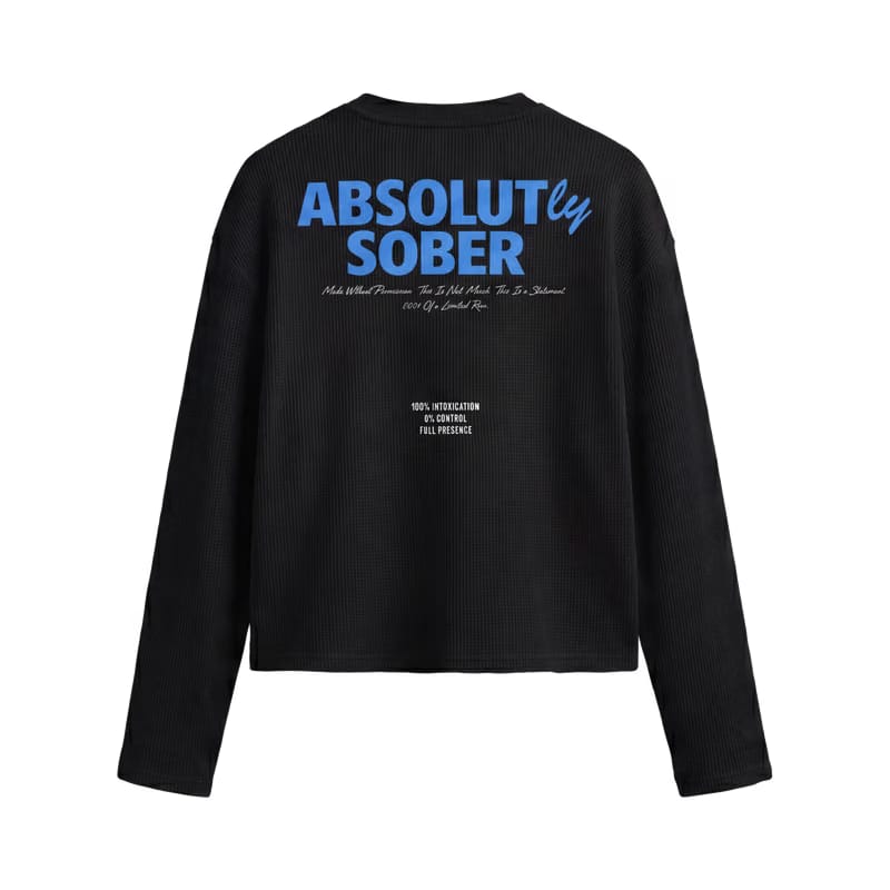 Forfksake Absolut 00 Waffle Long Sleeve Black