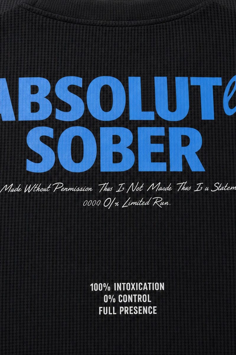 Forfksake Absolut 00 Waffle Long Sleeve Black
