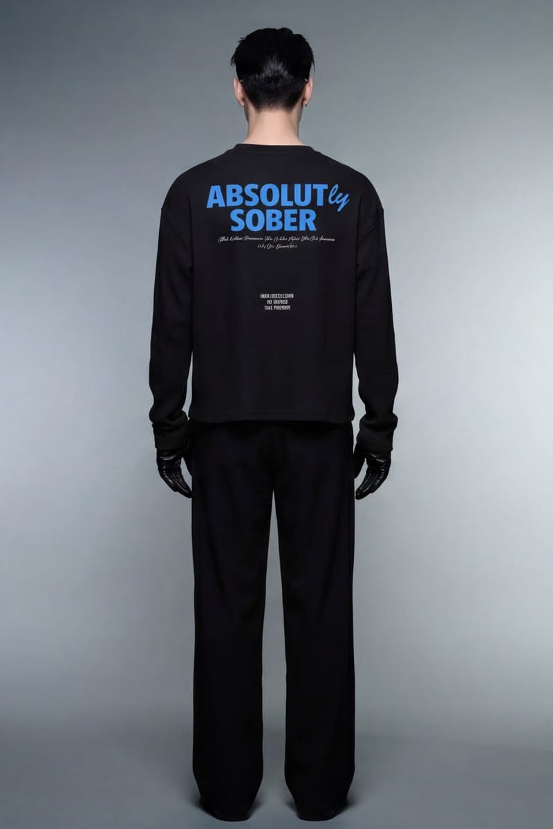 Forfksake Absolut 00 Waffle Long Sleeve Black