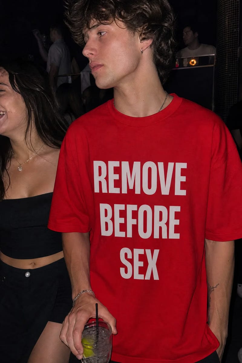 Forfksake Remove Before Sex T-Shirt Red