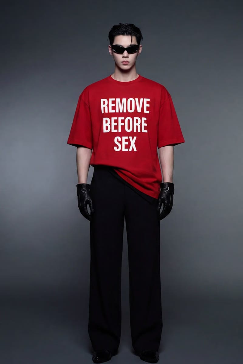 Forfksake Remove Before Sex T-Shirt Red