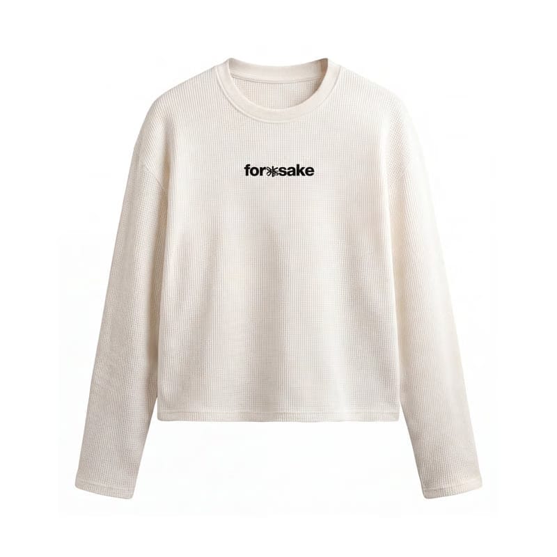 Forfksake Walkout Wafle Long Sleeve Off White