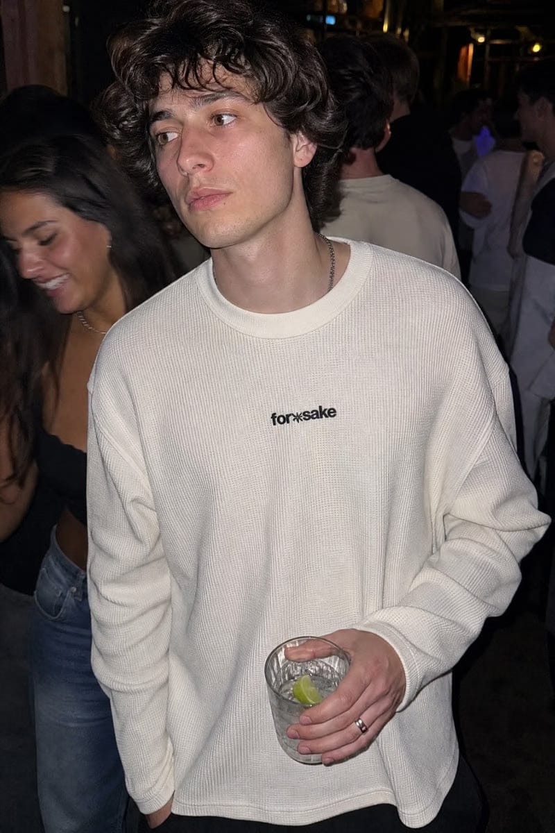 Forfksake Walkout Wafle Long Sleeve Off White