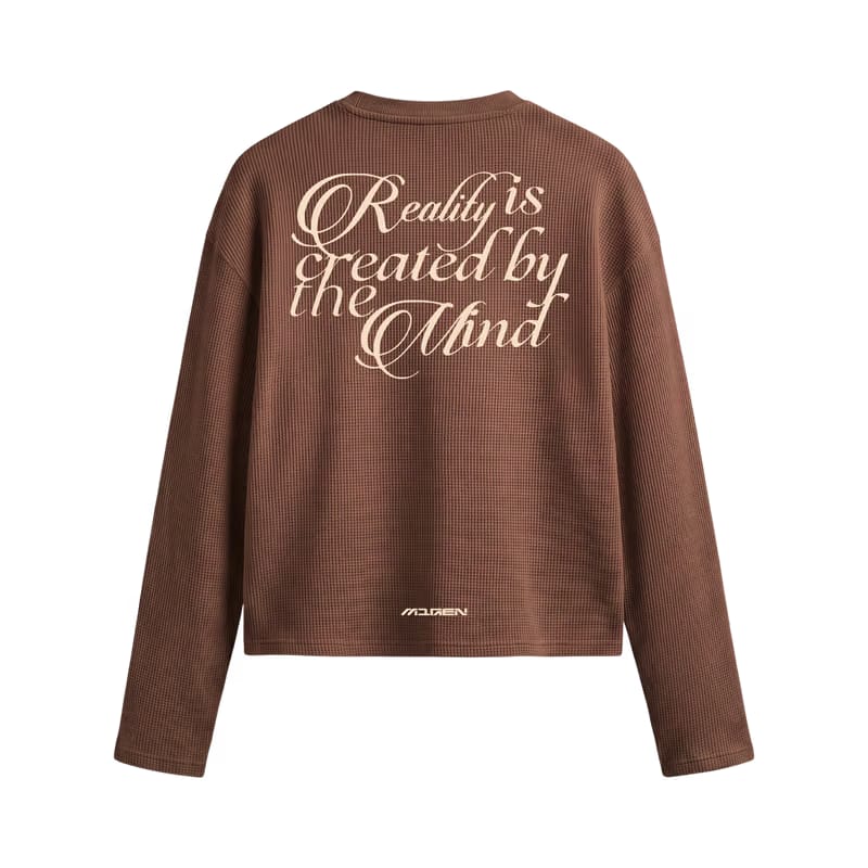 Myugen Construct Waffle Long Sleeve Brown