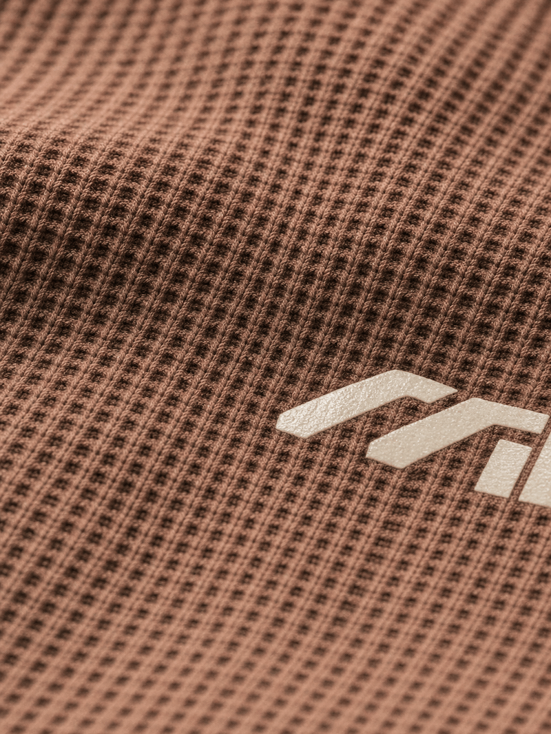 Myugen Construct Waffle Long Sleeve Brown