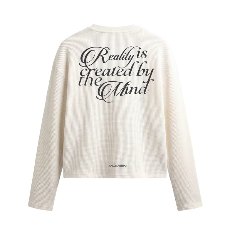 Myugen Construct Waffle Long Sleeve Off White