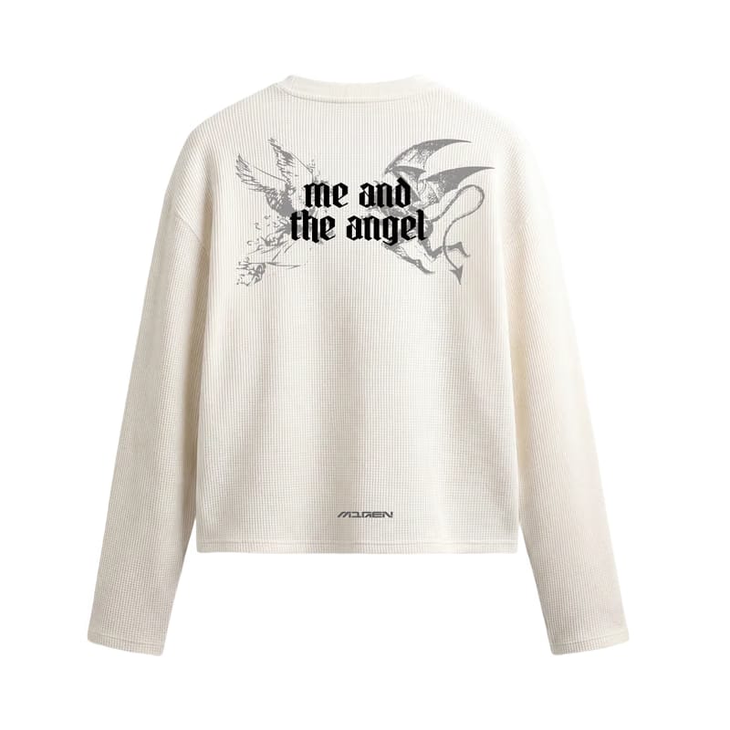 Myugen Duality Waffle Long Sleeve Off White