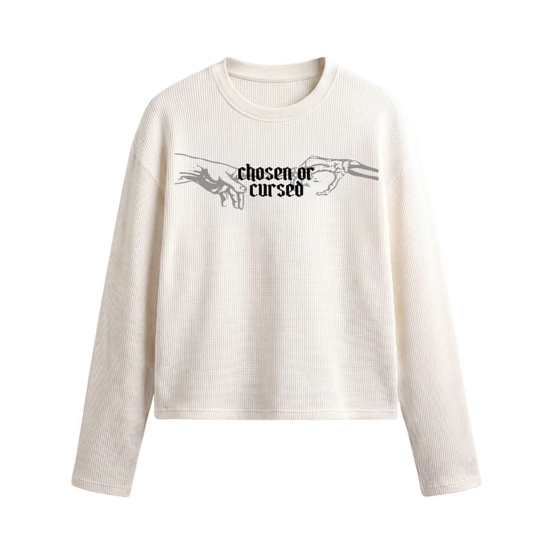 Myugen Duality Waffle Long Sleeve Off White