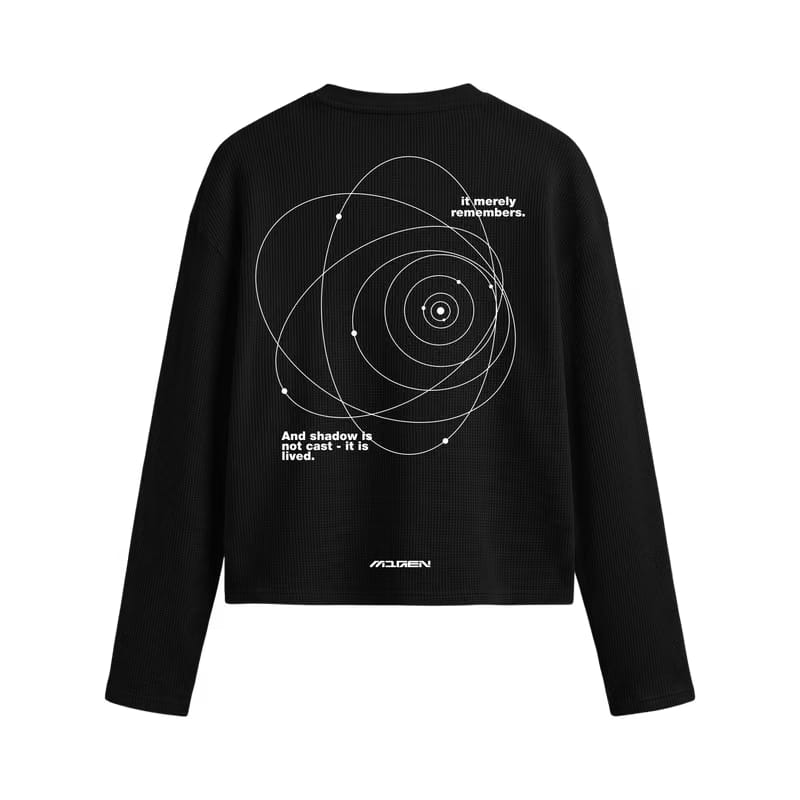 Myugen Orbit Waffle Long Sleeve Black
