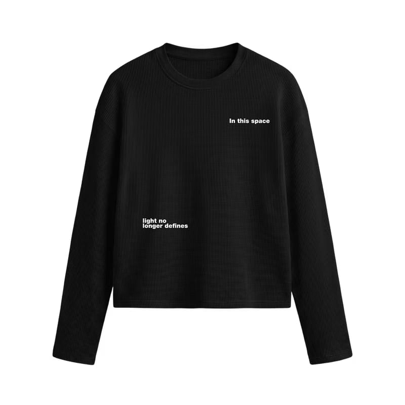 Myugen Orbit Waffle Long Sleeve Black
