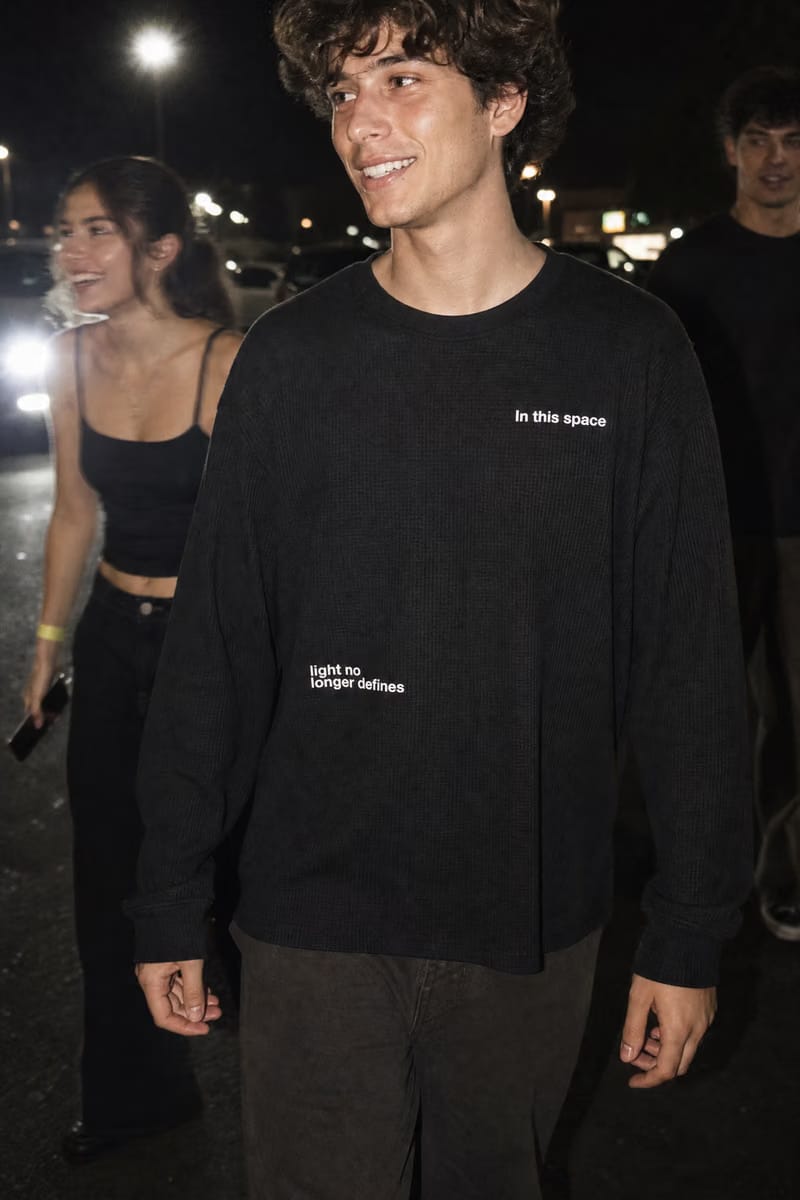 Myugen Orbit Waffle Long Sleeve Black