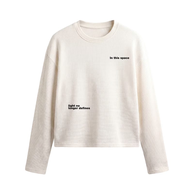 Myugen Orbit Waffle Long Sleeve Off White