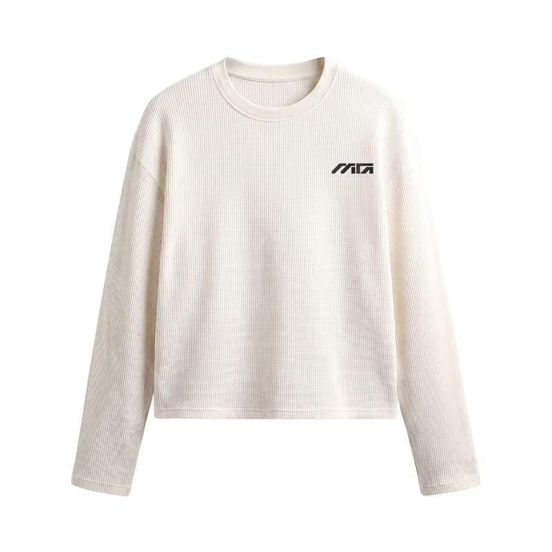Myugen Sinner Society Waffle Long Sleeve Off White