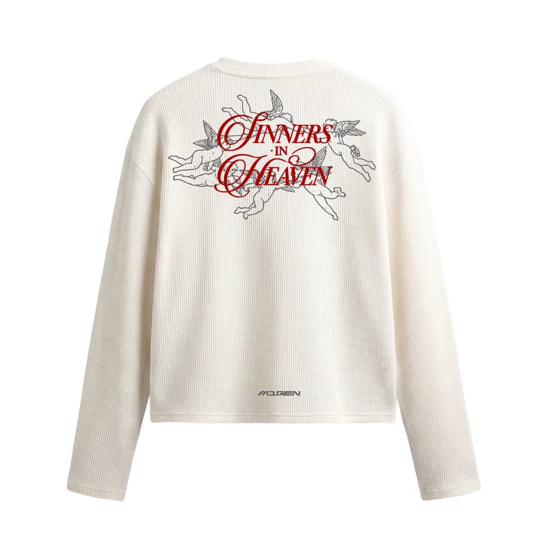 Myugen Sinners In heaven Waffle Long Sleeve Off White