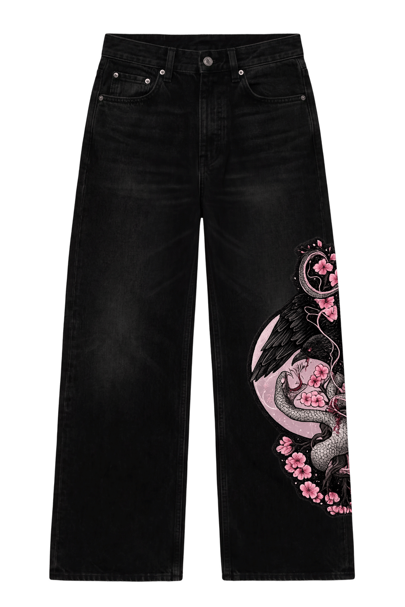 Off Supply Nocturne Bloom Embroidered Denim — Limited Edition